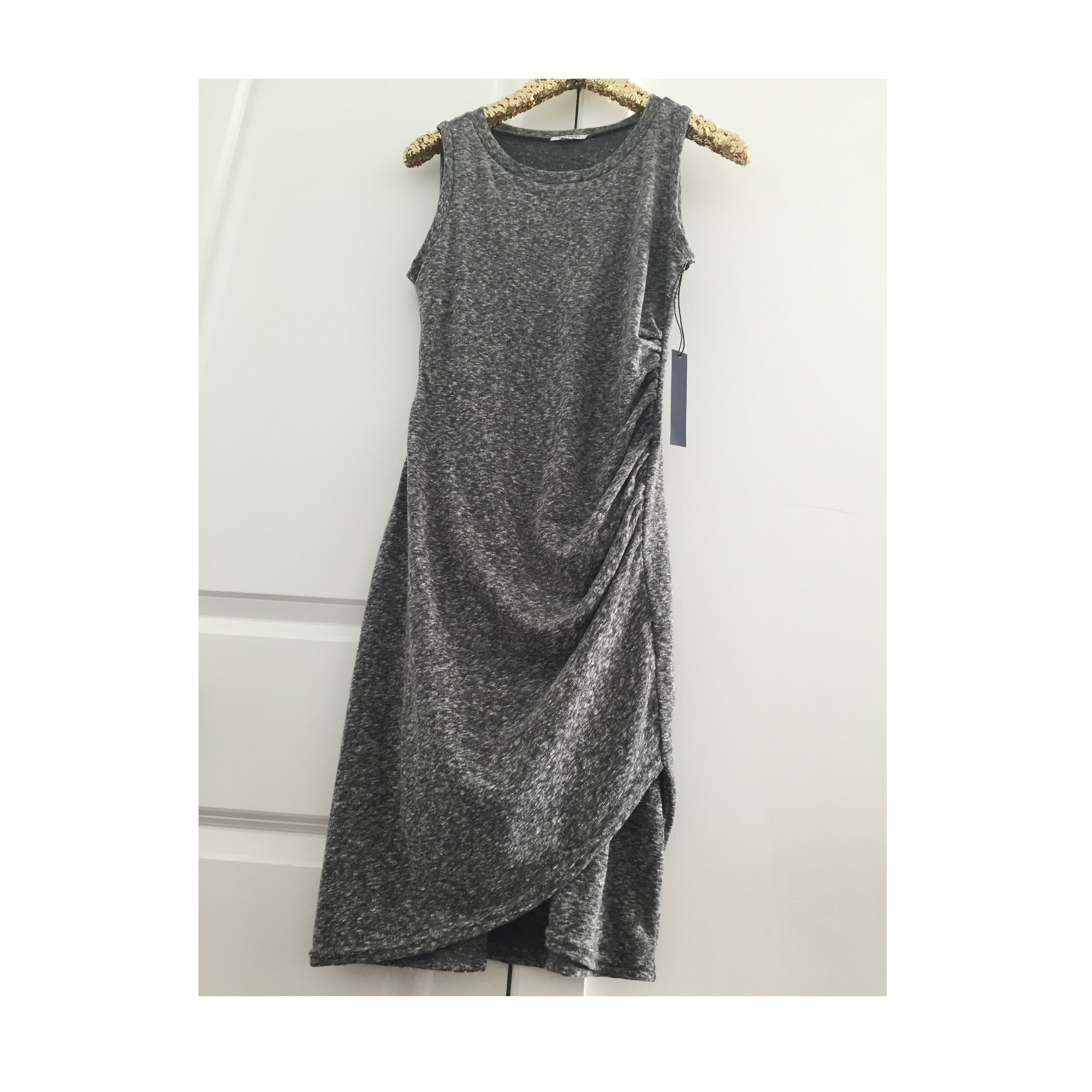 Heather Grey Ruched Dress